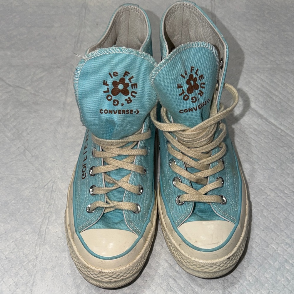 Converse Golf Le Fleur Blue and Cream Sneakers